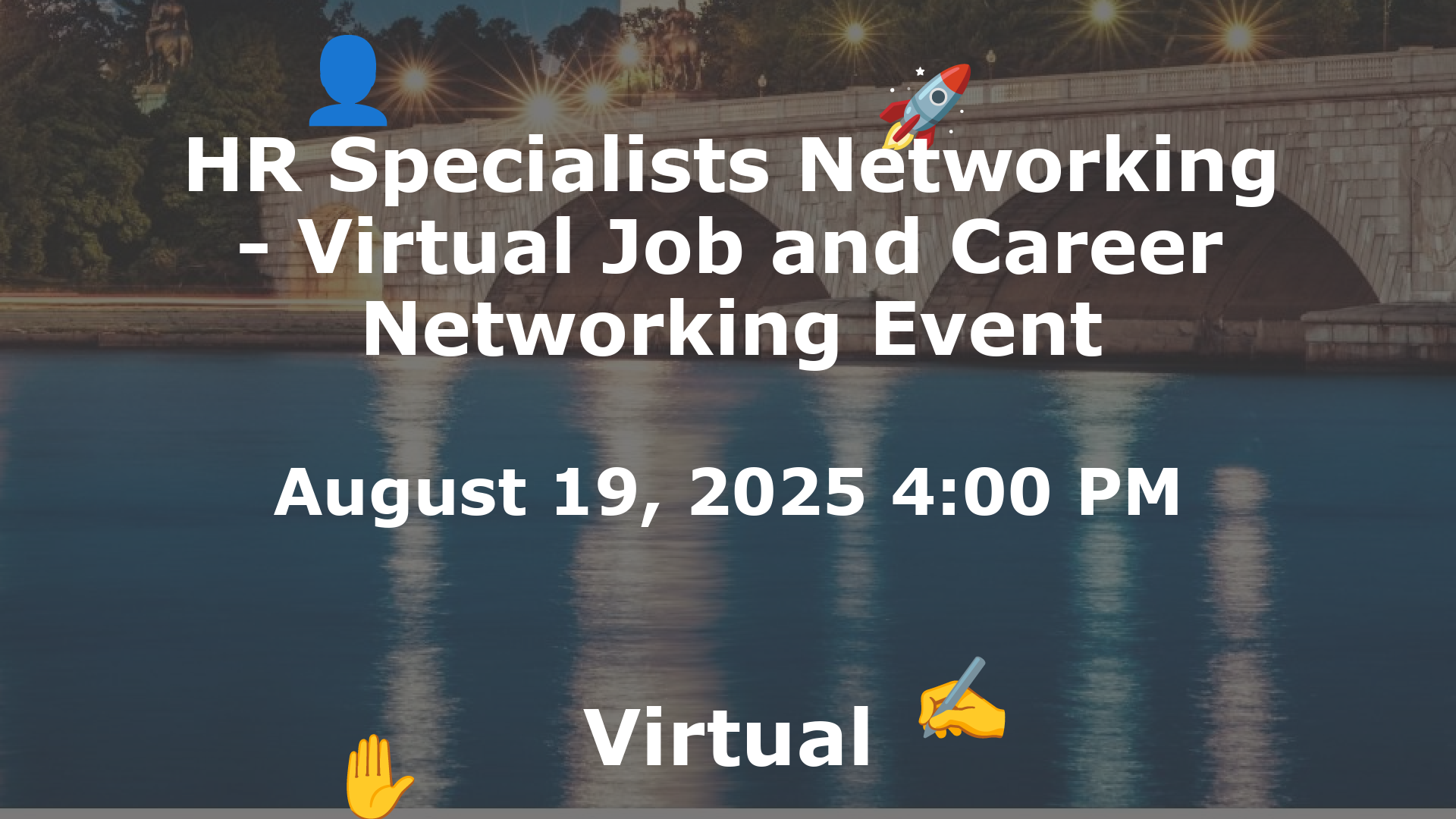 HR Specialists Networking - Virtual Job and Career Networking Event event image